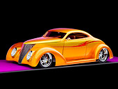 AUT 26 RK1239 01
1937 Ford Coupe Hot Rod Gold 3/4 Front View Studio