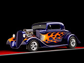 AUT 26 RK1272 01
1935 Chevrolet Coupe Hot Rod Blue 3/4 Front View Studio