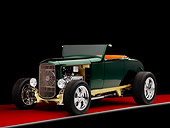 AUT 26 RK1276 01
1931 Ford Roadster Hot Rod Green 3/4 Front View Studio