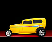 AUT 26 RK1288 01
Goodguys' 1932 Ford Tudor Sedan Hot Rod Yellow Profile View Studio