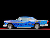 AUT 26 RK2755 01
1957 Buick Special Hot Rod Blue With Flames Profile View Studio