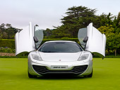 AUT 28 RK0156 01
2012 McLaren MP4-12C Prototype Silver Head On View On Grass