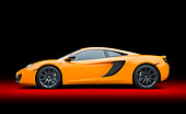 AUT 28 RK0172 01
2012 McLaren MP4-12C Orange Profile View In Studio