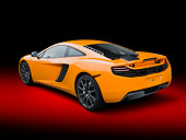AUT 28 RK0175 01
2012 McLaren MP4-12C Orange 3/4 Rear View In Studio
