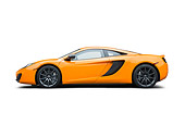 AUT 28 RK0181 01
2012 McLaren MP4-12C Orange Profile View On White Seamless