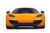 AUT 28 RK0182 01
2012 McLaren MP4-12C Orange Front View On White Seamless