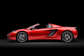 AUT 28 RK0192 01
2013 McLaren MP4-12C Spider Red Profile View In Studio