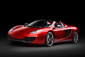 AUT 28 RK0194 01
2013 McLaren MP4-12C Spider Red 3/4 Front View In Studio