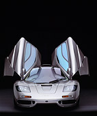 AUT 28 RK0091 08
1995 McLaren F1 Gray Head On View Doors Open Studio