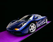 AUT 28 RK0100 04
1993 McLaren F1 XP4 Blue Wide Angle 3/4 Front View Studio