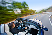 AUT 29 BK0018 01
2009 BMW Z4 Convertible Blue Driving On Road Overhead View