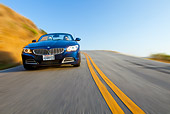 AUT 29 BK0023 01
2009 BMW Z4 Convertible Blue Driving On Road