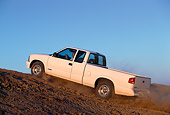 AUT 29 RK0011 15
1997 Chevrolet S10 Pickup Truck White 3/4 Rear View On Dirt Hill