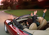 AUT 29 RK0043 04
1997 Jaguar XK8 Convertible Rear View On Road In Motion