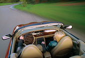 AUT 29 RK0044 07
1997 Jaguar XK8 Convertible Red Overhead On Road In Motion