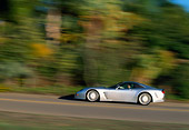 AUT 29 RK0286 13
1998 Chevrolet Callaway C12 Silver Profile View On Road In Motion