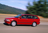 AUT 29 RK0404 05
2001 Volvo V40 Red 3/4 Side View On Road In Motion