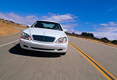 AUT 29 RK0420 02
2000 Mercedes-Benz 500S White Head On View On Road In Motion