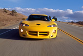 AUT 29 RK0480 12
1996 Dodge Hennessey Viper Venom 650R Yellow Head On On Road In Motion