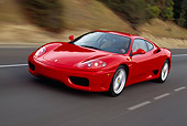 AUT 29 RK0494 15
1999 Ferrari 360 Modena Red Front 3/4 View On Road In Motion