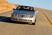 AUT 29 RK0552 18
2001 Mercedes-Benz SLK 320 Roadster Silver Head On View On Road In Motion