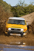 AUT 29 RK1069 01
2007 Toyota FJ Cruiser Yellow And White Head On View In Water In Motion