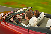 AUT 29 RK1155 01
2006 Lexus SC430 Convertible Burgundy 3/4 Rear On Road