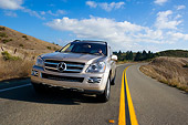 AUT 29 RK1187 01
2007 Mercedes-Benz GL450 Silver Low 3/4 Front View On Road In Motion