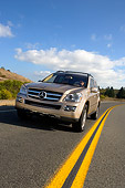 AUT 29 RK1190 02
2007 Mercedes-Benz GL450 Silver Low 3/4 Front View On Road In Motion