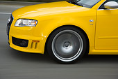 AUT 29 RK1246 01
2007 Audi RS4 Yellow Profile View On Road In Motion