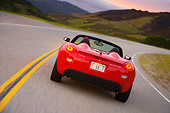 AUT 29 RK1292 01
2007 Pontiac Solstice GXP Convertible Red Rear View On Road In Motion
