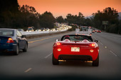 AUT 29 RK1296 01
2007 Pontiac Solstice GXP Convertible Red Rear View On Road In Motion