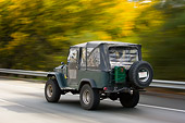 AUT 29 RK1325 01
Toyota Land Cruiser 3/4 Rear View On Road In Motion