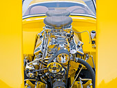 AUT 30 BK0007 01
1958 Austin-Healey Sprite (AKA Bugeye) Convertible Hot Rod Yellow Engine Detail