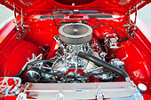 AUT 30 BK0055 01
1970 Chevrolet Chevelle SS 454 Red With White Stripe Engine Detail
