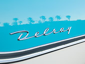 AUT 30 BK0068 01
1958 Chevrolet Delray Turquoise And White Logo Detail