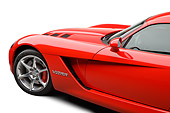 AUT 30 BK0078 01
2009 Dodge Viper SRT/10 Red Side Detail On White Seamless