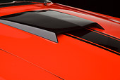 AUT 30 BK0080 01
1970 Mercury Cougar Eliminator 428 Cobra Jet Orange Hood Detail In Studio