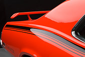 AUT 30 BK0081 01
1970 Mercury Cougar Eliminator 428 Cobra Jet Orange Rear Detail In Studio