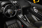 AUT 30 BK0183 01
2012 Lamborghini Gallardo LP 550-2 Spyder Yellow Interior Detail In Studio