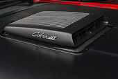 AUT 30 BK0197 01
1969 Ford Mustang Mach 1 Super Cobra Jet Red And Black Blower Detail