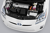 AUT 30 IZ1076 01
2011 Toyota Prius 2 White Engine Detail Studio