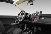 AUT 30 IZ1088 01
2009 Smart Fortwo Cabriolet Blue And Silver Interior Detail Studio