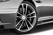 AUT 30 IZ1191 01
2013 Aston Martin DBS Volante Convertible Silver Front Wheel Detail Studio