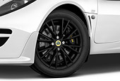 AUT 30 IZ1238 01
2010 Lotus Exige S White Front Wheel Detail View On White Seamless