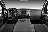 AUT 30 IZ1261 01
2013 Ford F-250 SD Crew Cab 4X4 Pickup Truck Silver Interior Detail In Studio