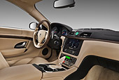 AUT 30 IZ1268 01
2013 Maserati GranTurismo S Automatic Coupe Blue Interior Detail In Studio