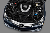 AUT 30 IZ1278 01
2011 Mercedes-Benz E550 Convertible Dark Gray Engine Detail