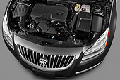 AUT 30 IZ1282 01
2013 Buick Regal CXL Sedan Gray Engine Detail