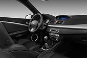 AUT 30 IZ1303 01
2013 Renault Megane Coupe Convertible Red Interior Detail In Studio